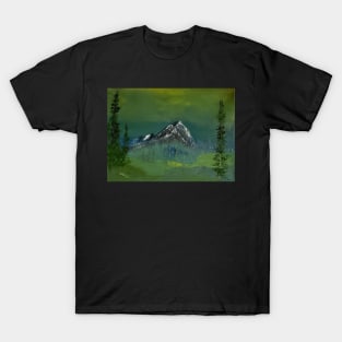 Emerald valley oil painting by Tabitha Kremesec T-Shirt